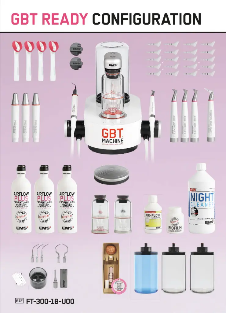 EMS GBT Machine GBT Ready Configuration hügienistiseadme komplekt 