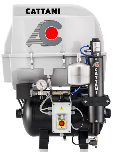 [2851] Cattani Kompressor AC100Q Mürasummutiga  2C230V / 013150 /